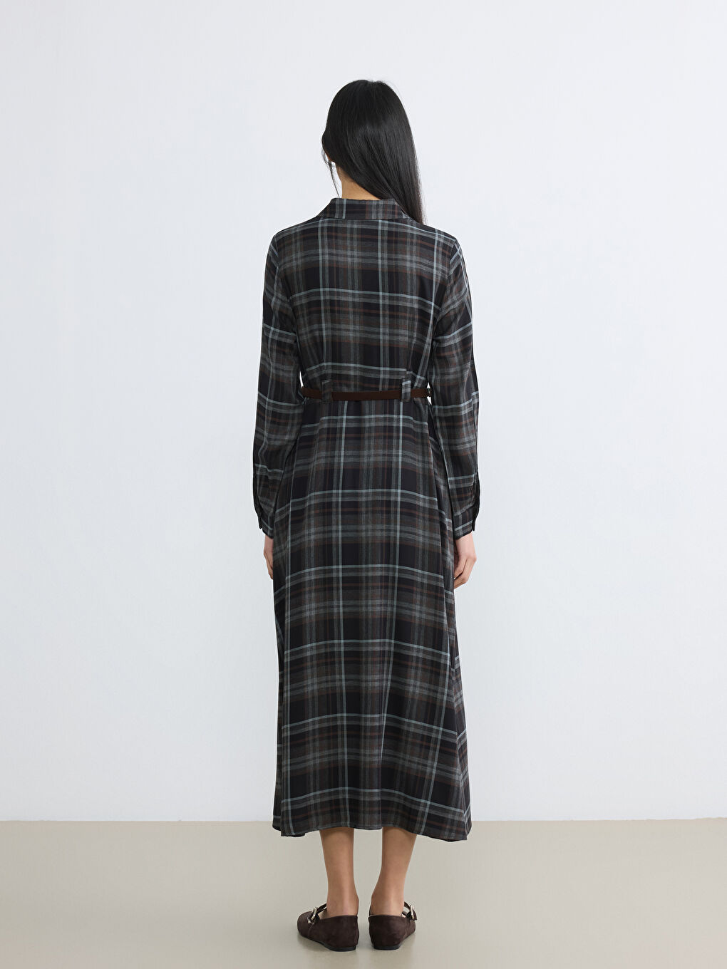 Торлы белдігі бар жейде-көйлек-3