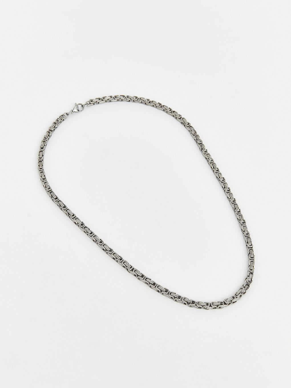 Gri Erkek Zİncir Kolye