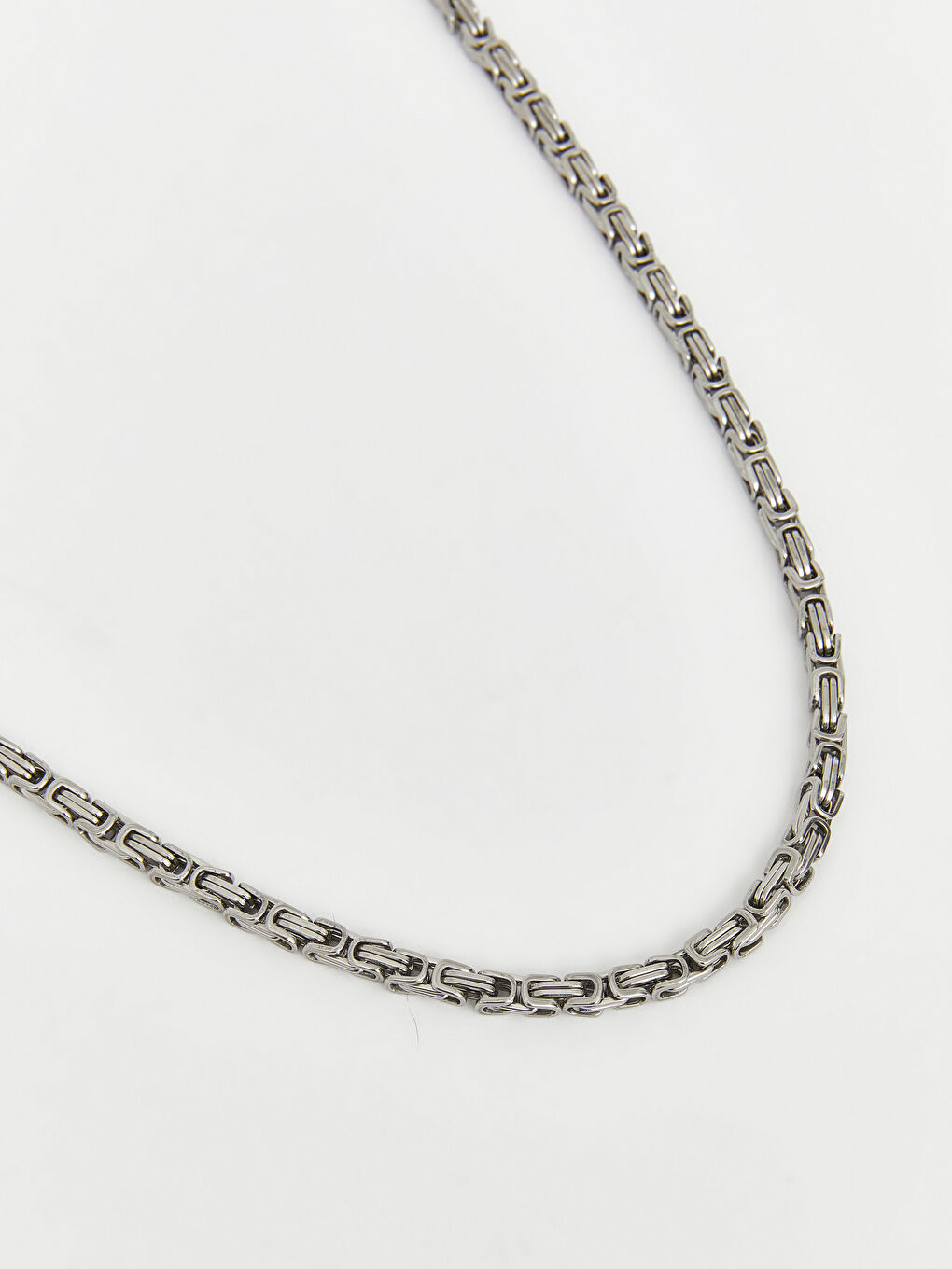 Gri Erkek Zİncir Kolye-1