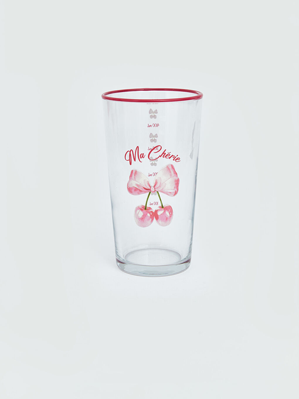 Karışık Fiyonk Baskılı Cam Su Bardağı 570 ml