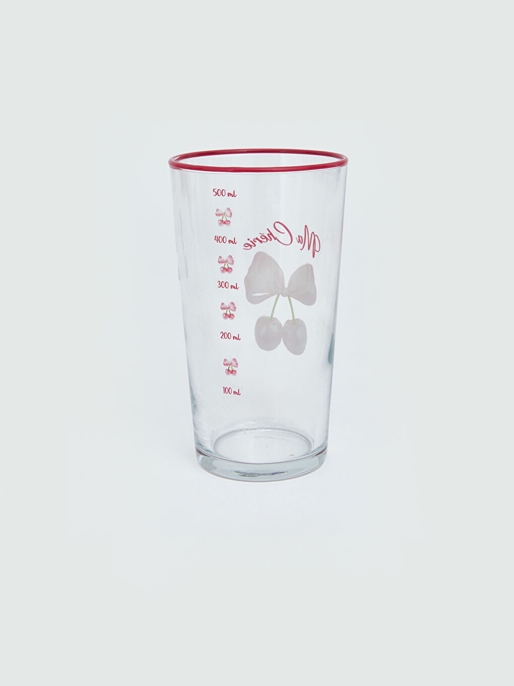 Karışık Fiyonk Baskılı Cam Su Bardağı 570 ml-1