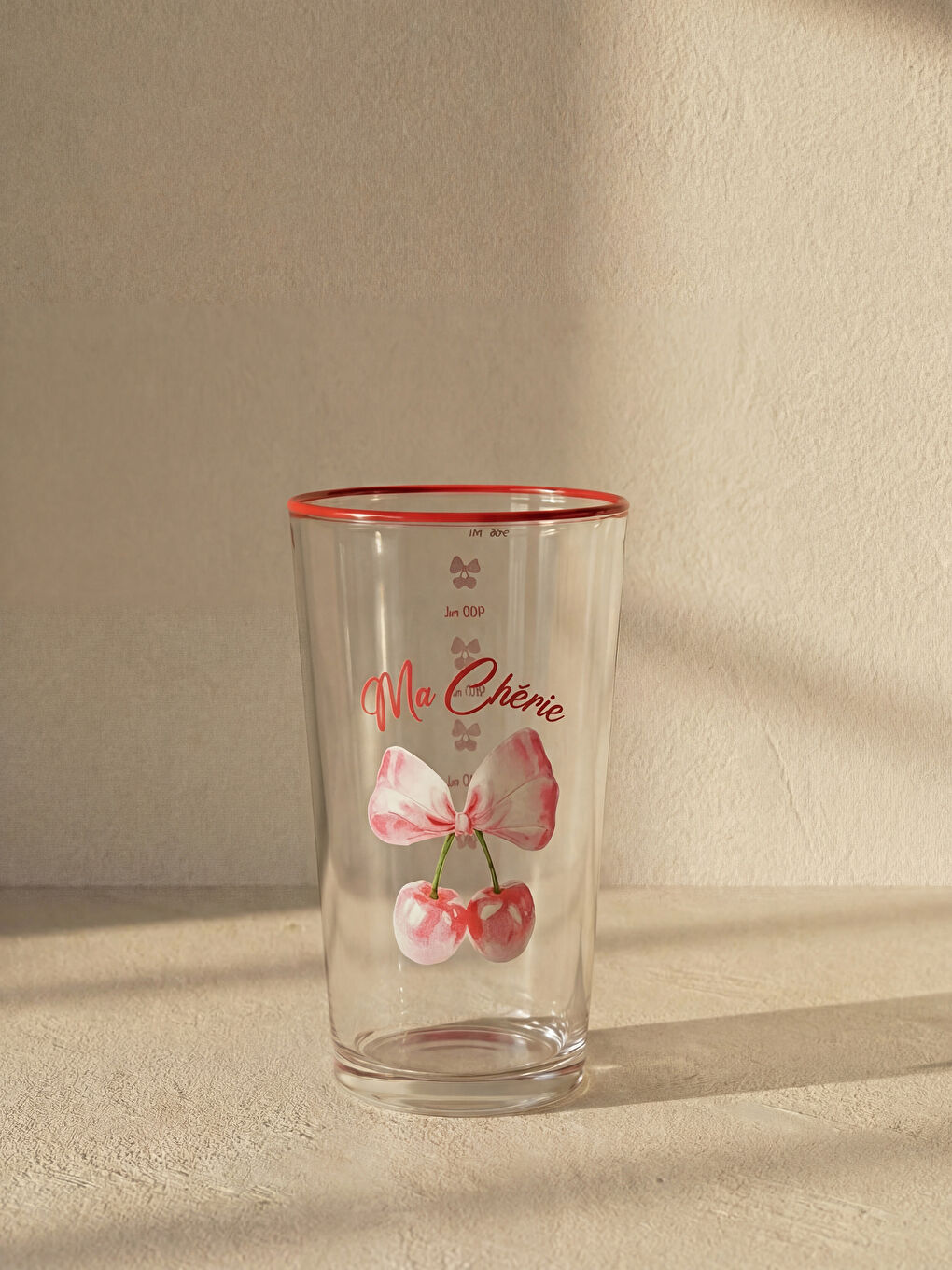 ფრანჯის პრინტიანი მინის წყლის ჭიქა 570 ml