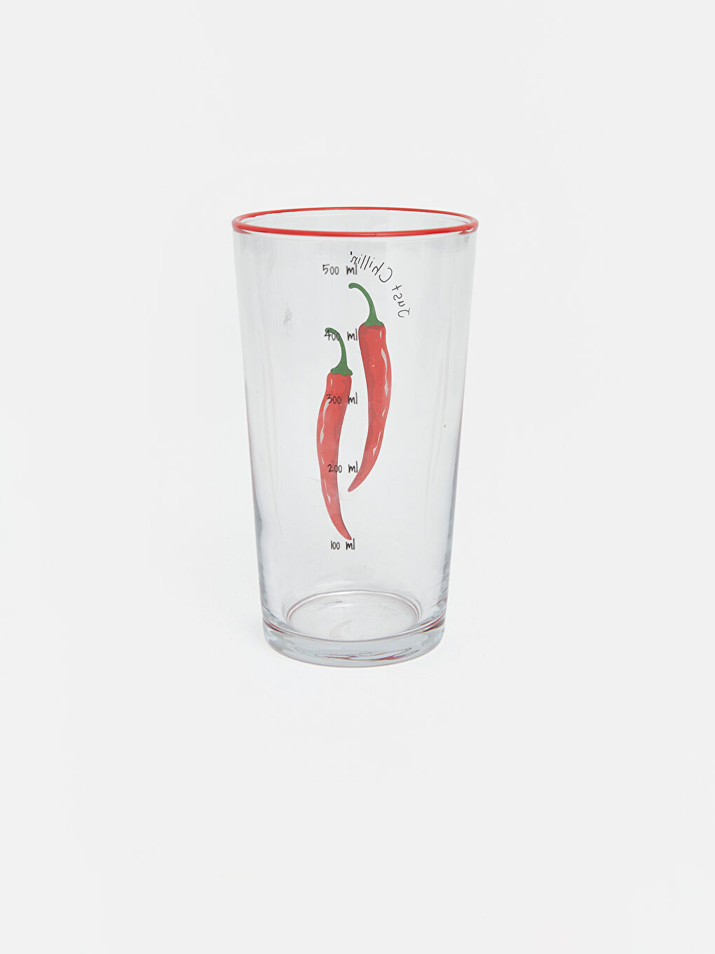 Karışık Biber Baskılı Cam Su Bardağı 570 ml-2