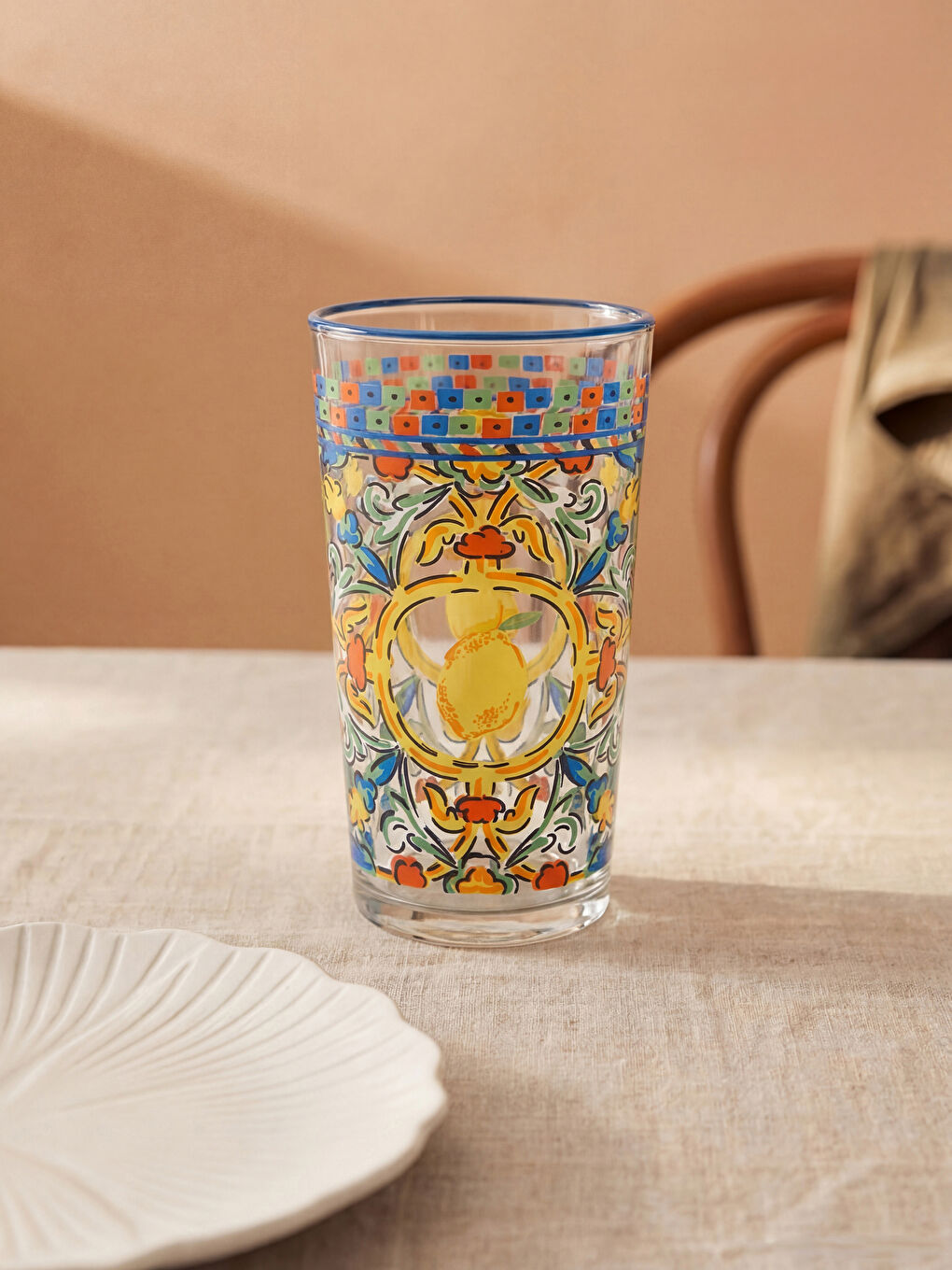 Printed Glass Water Glass 500 ml