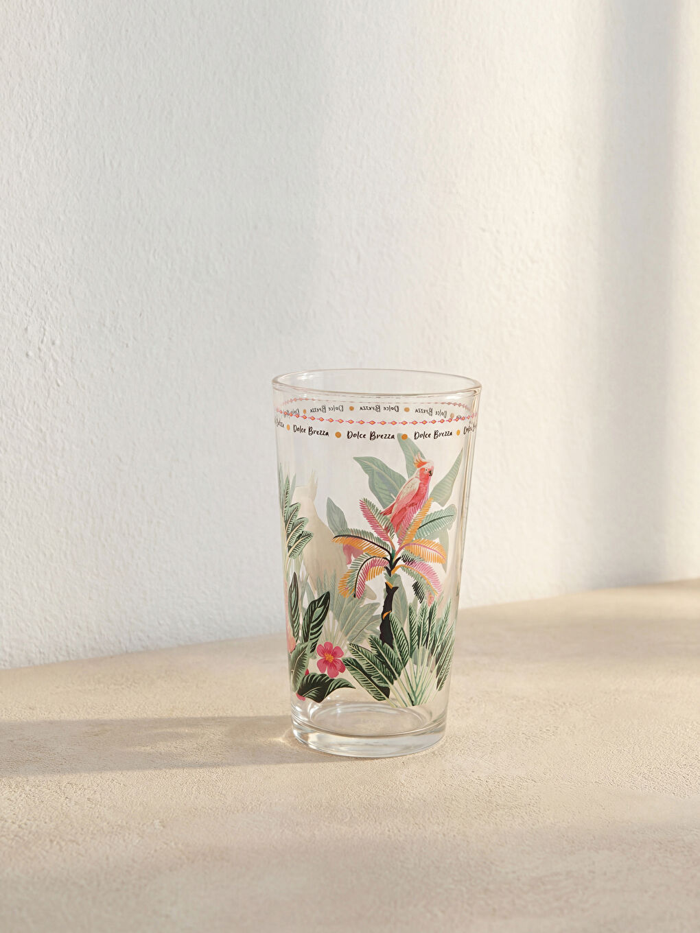 Printed Glass Cup 570 ml