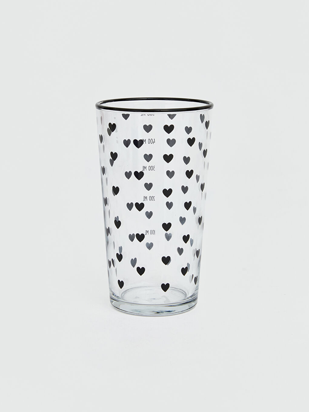 Karışık Kalp Baskılı Cam Bardak 570 Ml-3
