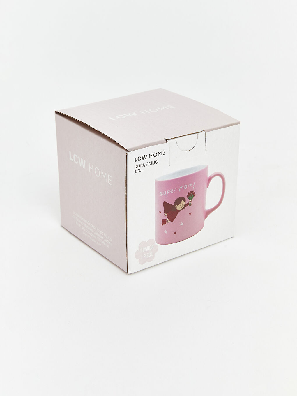 Karışık Super Mom Baskılı Seramik Kupa 320 ml-1