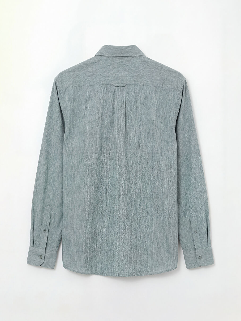 Yeşil Regular Fit Erkek Gömlek-5