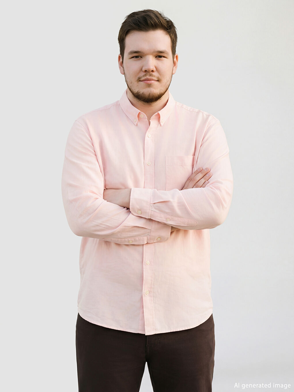 Pembe Regular Fit Erkek Gömlek