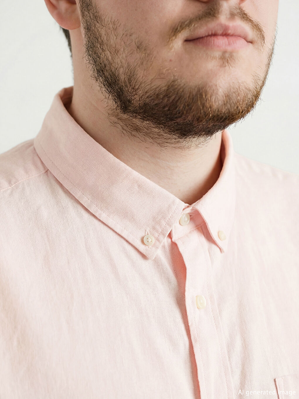 Pembe Regular Fit Erkek Gömlek-2