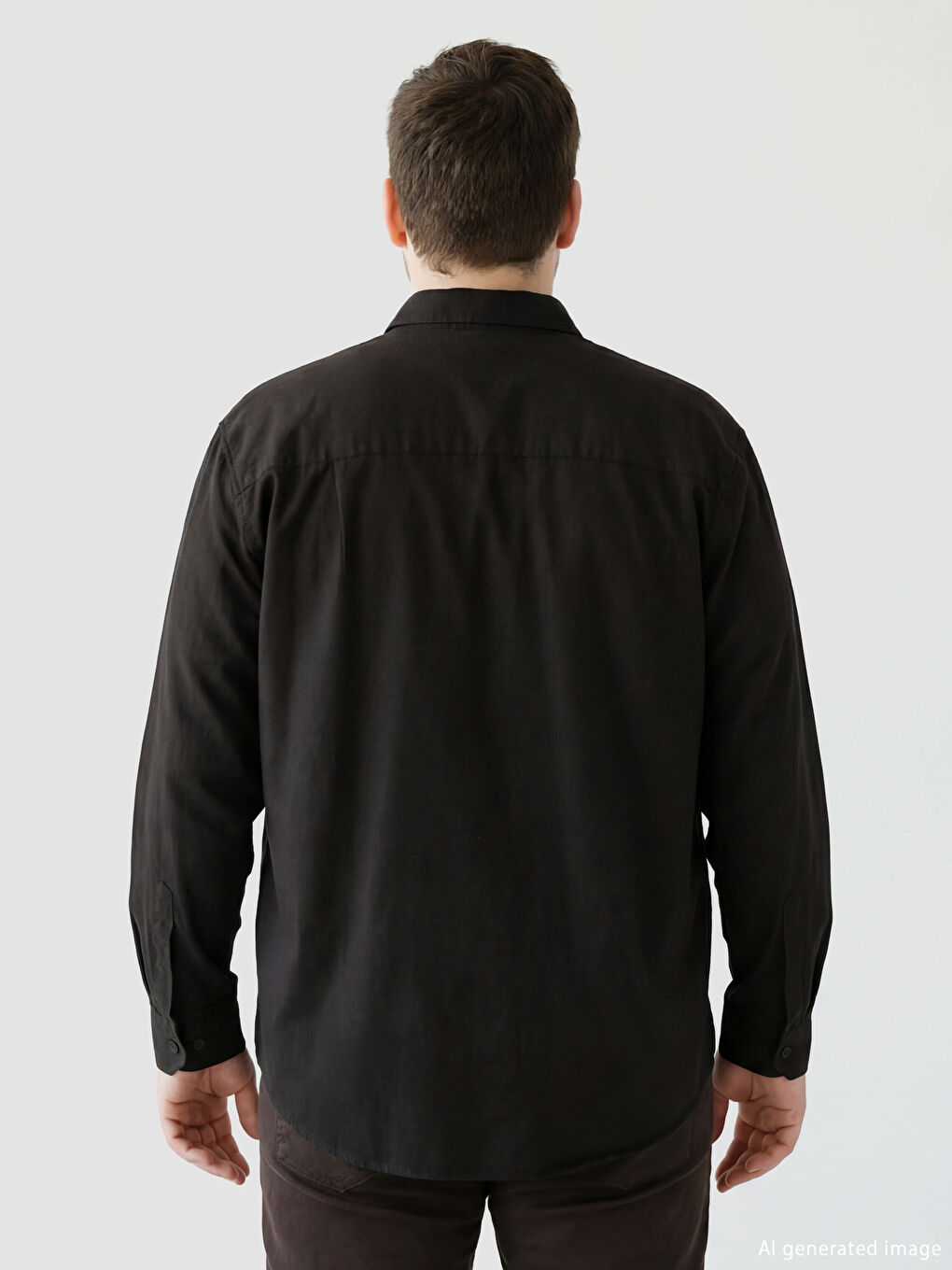 Kahverengi Regular Fit Erkek Gömlek-3