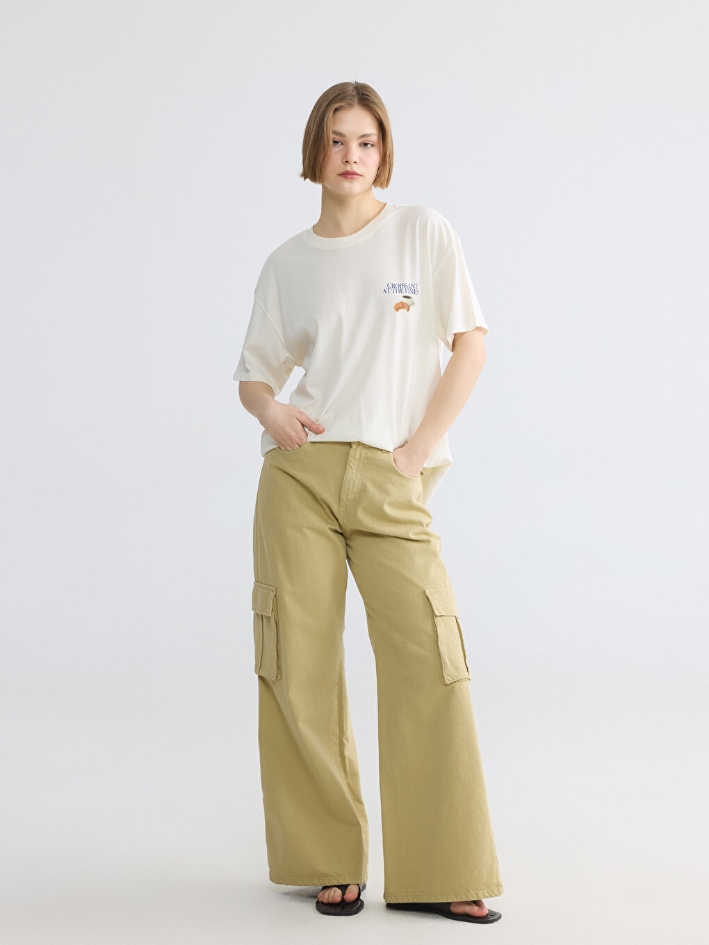 Crew Neck Printed Women's T-Shirt-1