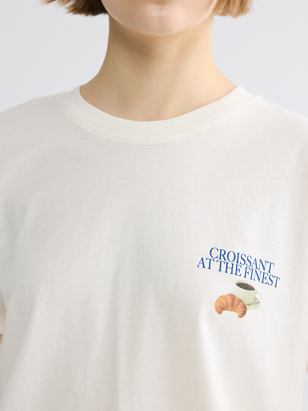 Crew Neck Printed Women's T-Shirt-2