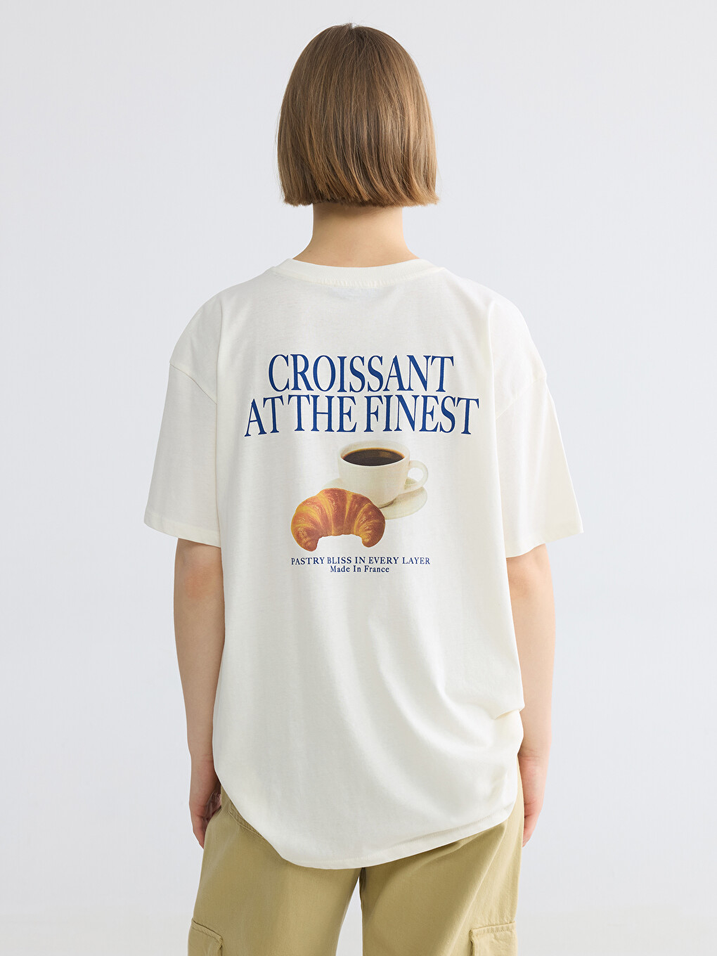 Crew Neck Printed Women's T-Shirt-3