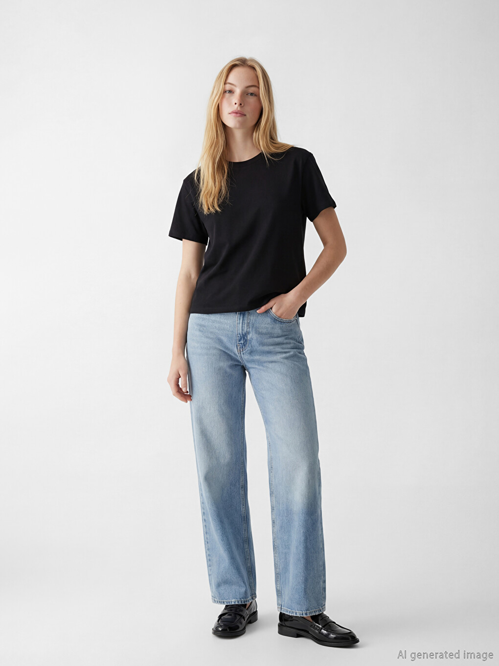 Crew Neck Women's T-Shirt-1
