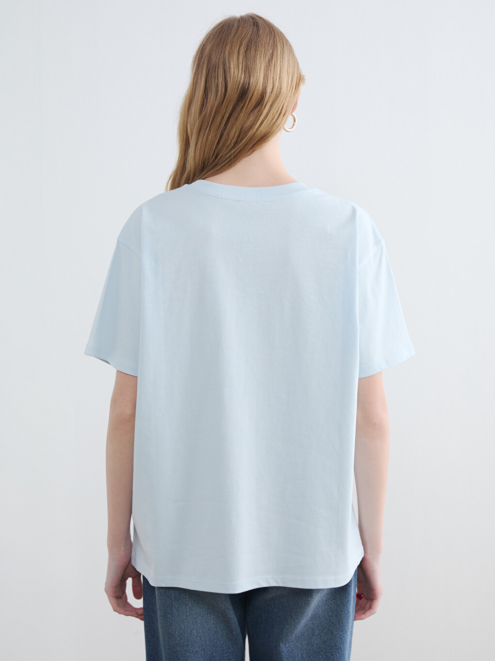 Tricou Dama Cu Guler Rotund-3