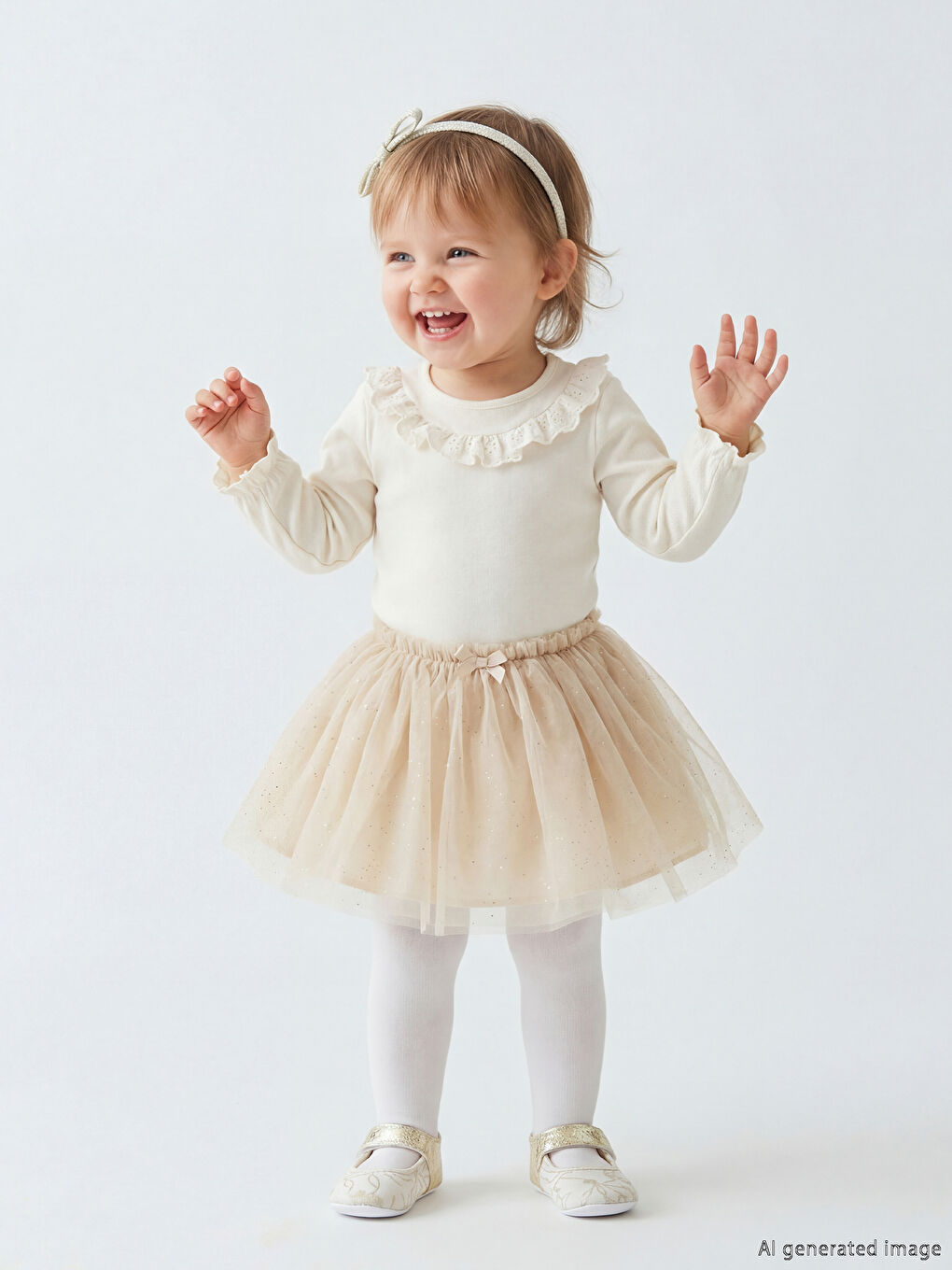 Beli Lastikli Kız Bebek Tütü Etek	