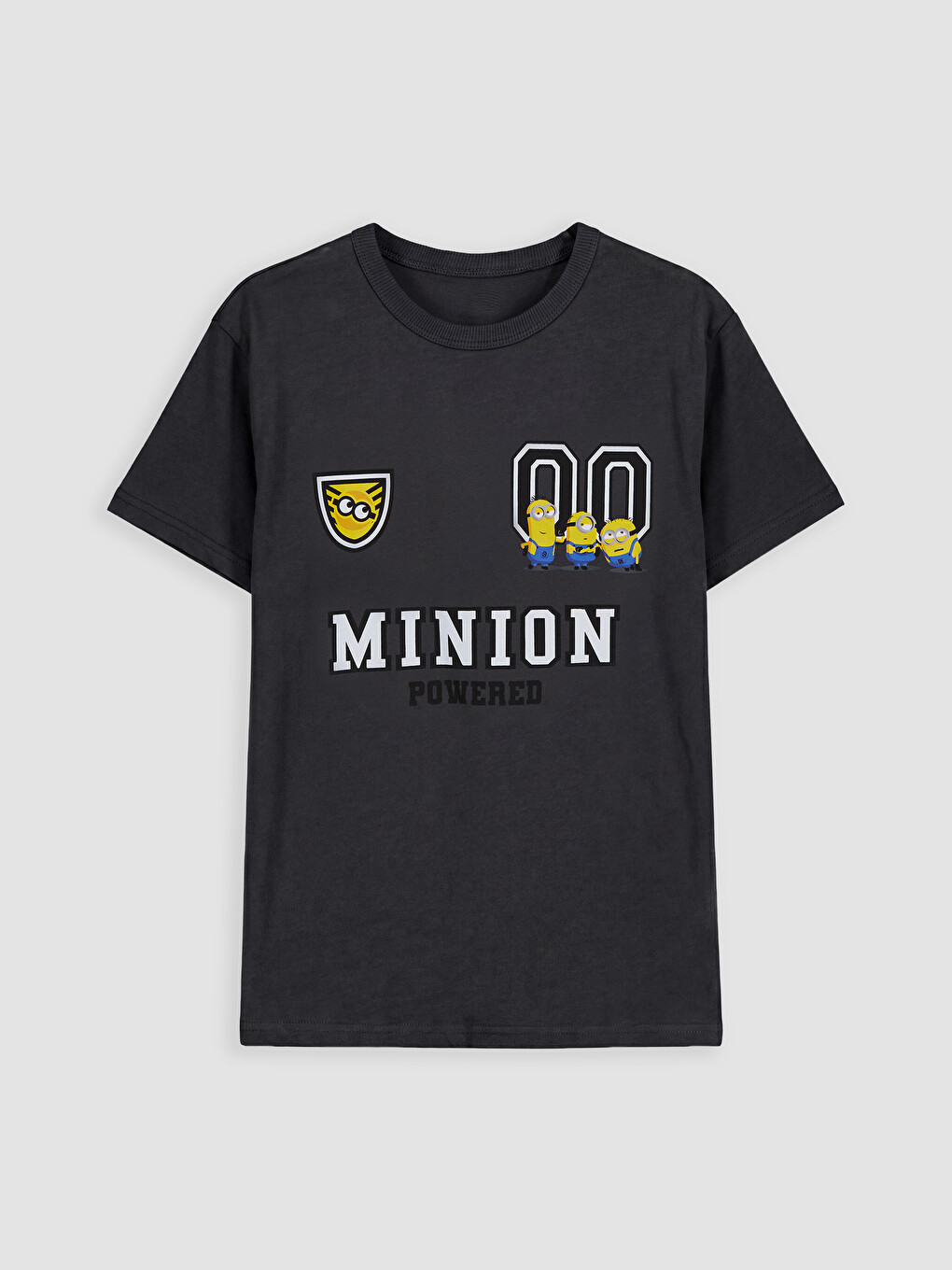 Crew Neck Minions Printed Boys' T-Shirt