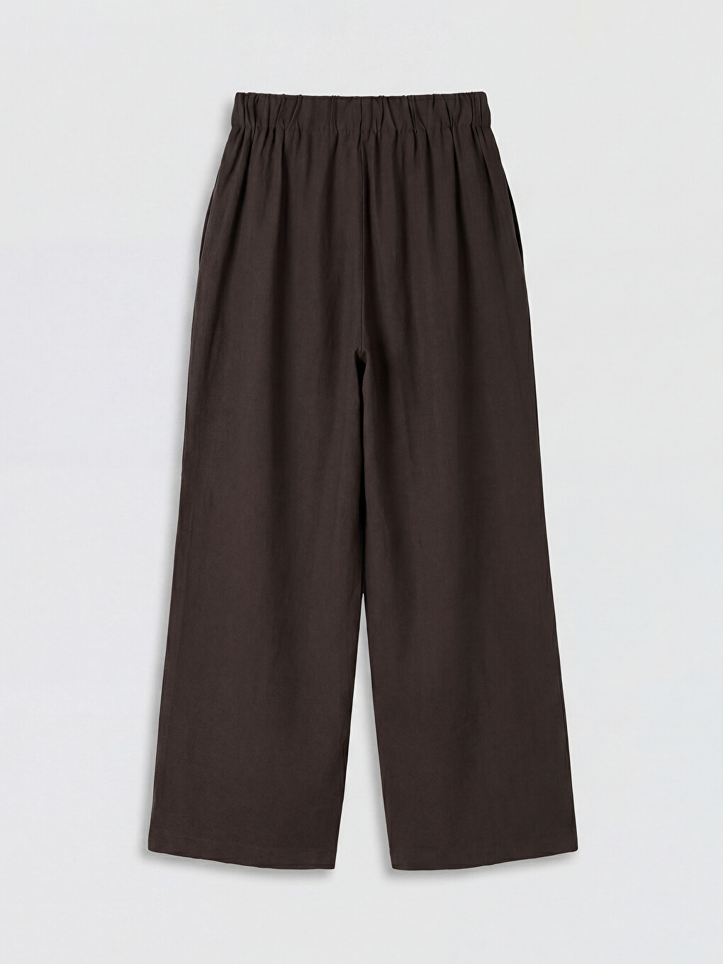 Side Tie Wide Leg Women's Trousers-5