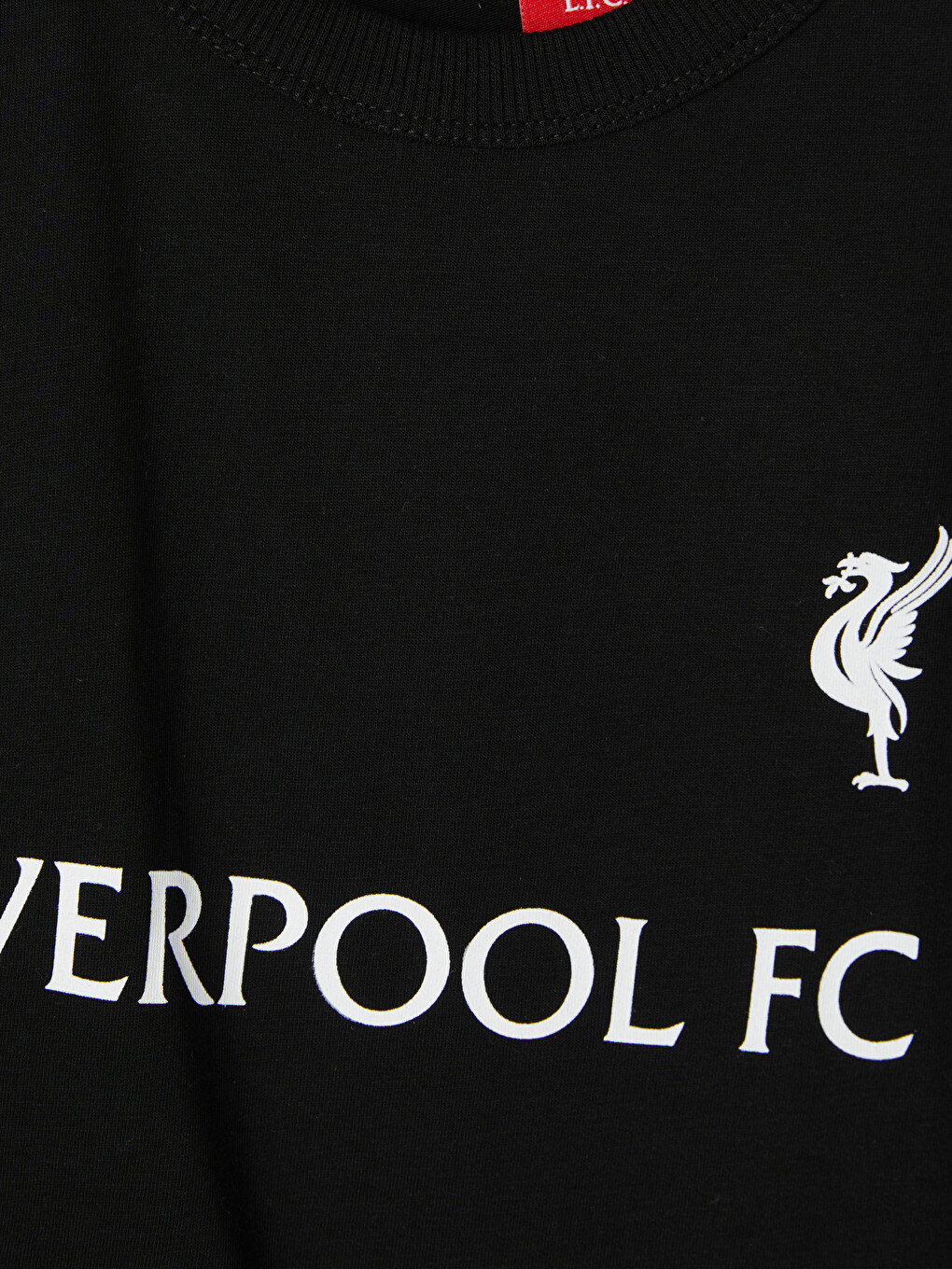 Siyah Bisiklet Yaka Liverpool Erkek Çocuk Tişört-2