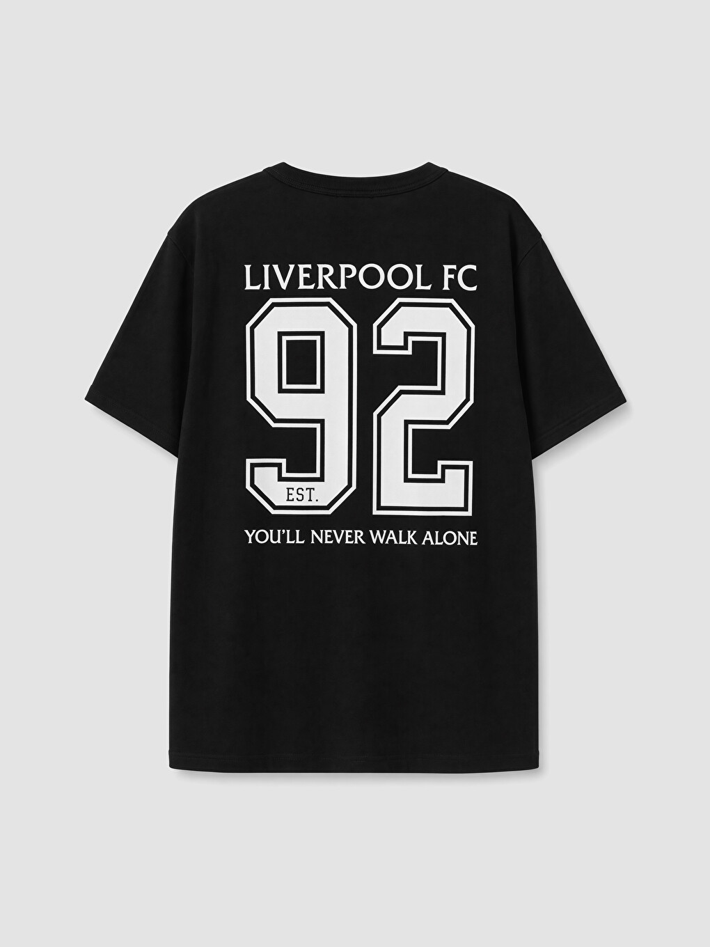 Siyah Bisiklet Yaka Liverpool Erkek Çocuk Tişört-3
