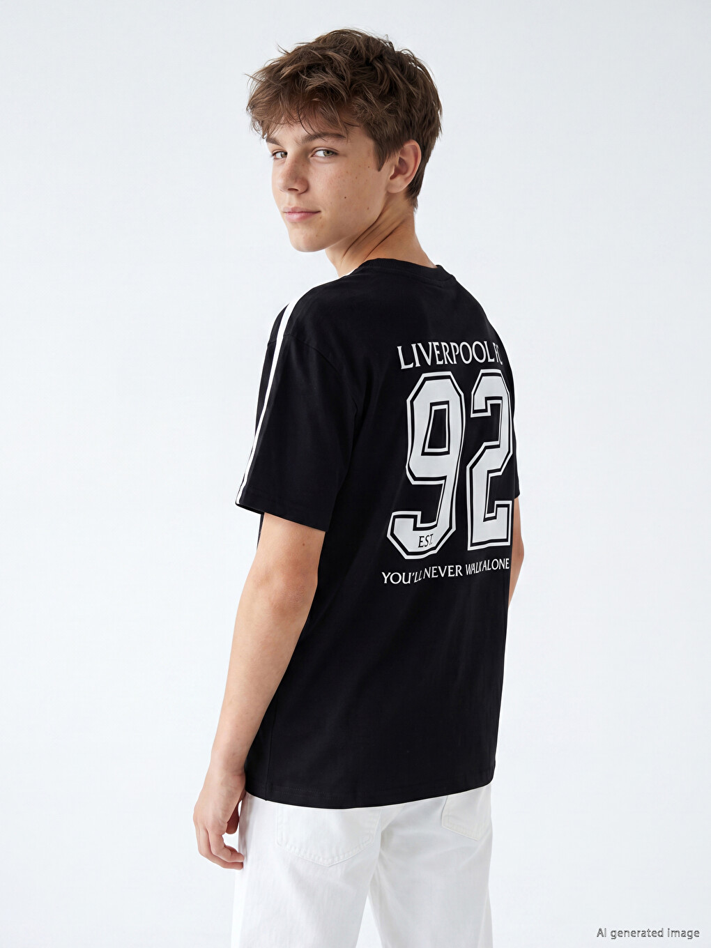 Crew Neck Liverpool Boys' T-shirt-1