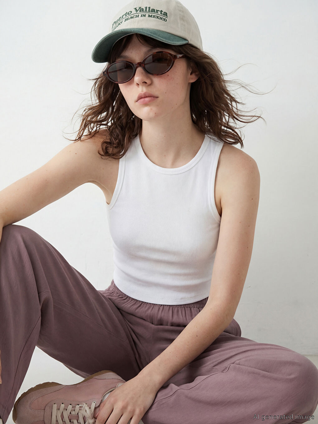 Woman WHITE Tank Top