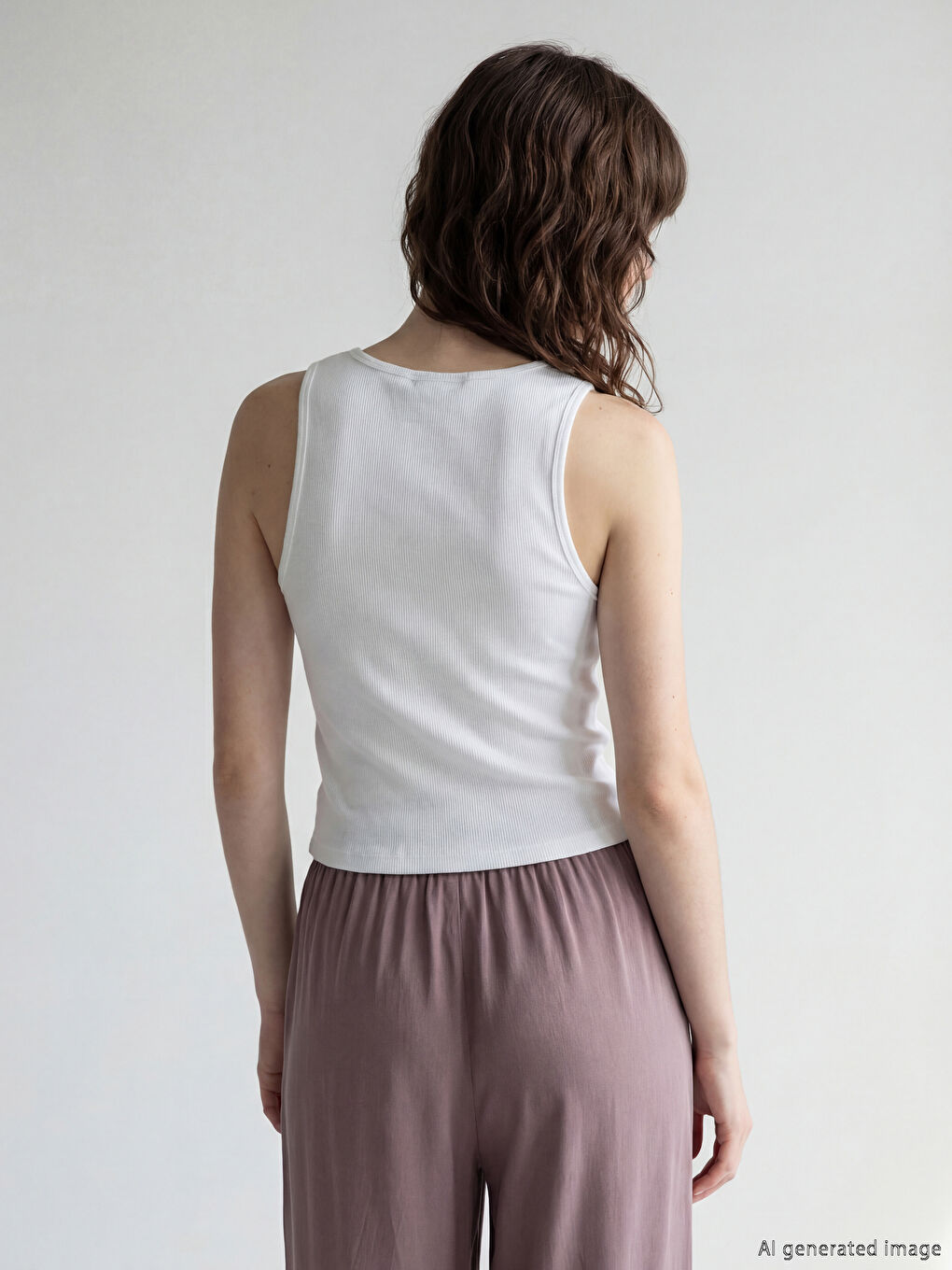Woman WHITE Tank Top-2