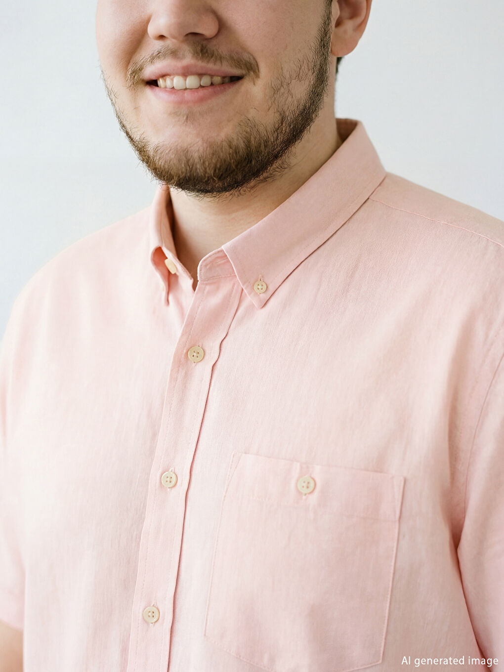 Pembe Regular Fit Erkek Gömlek-2