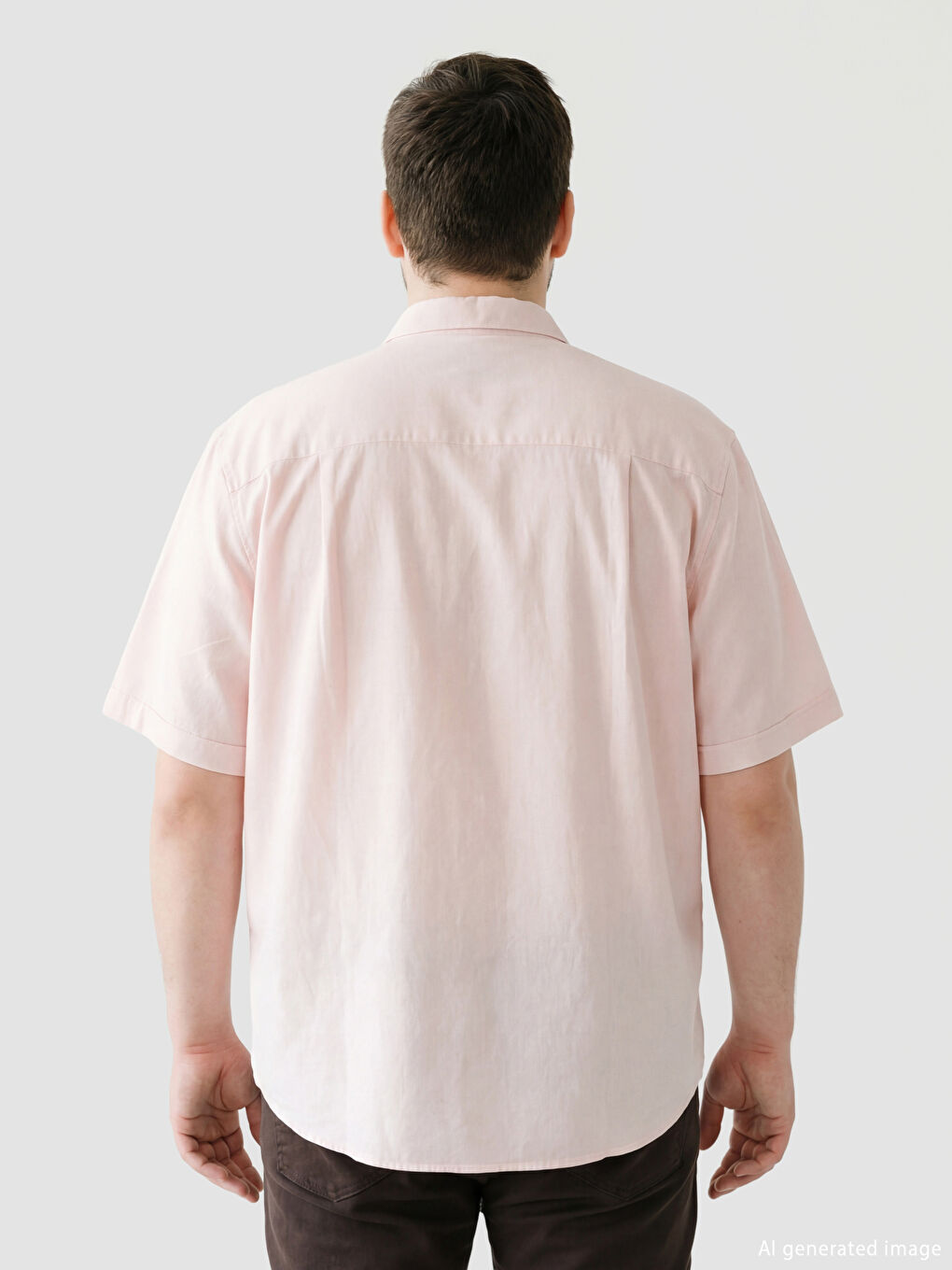 Pembe Regular Fit Erkek Gömlek-3