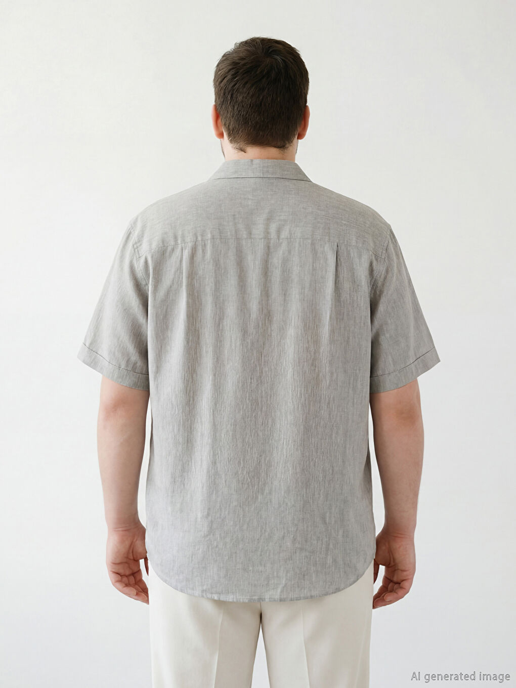 Bej Regular Fit Erkek Gömlek-3