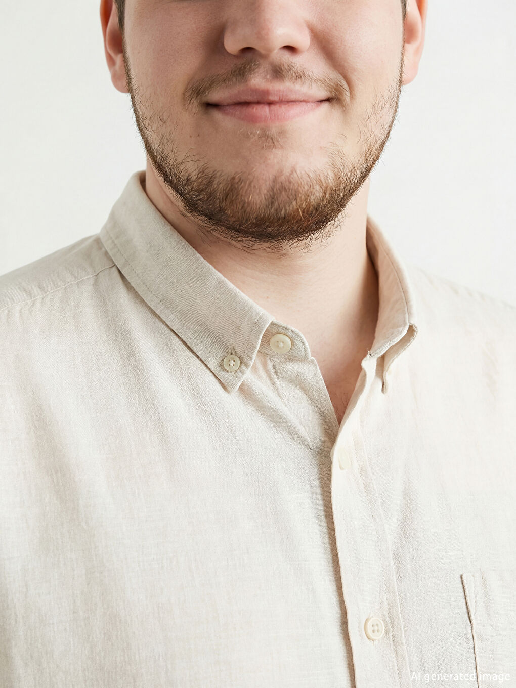 Bej Regular Fit Erkek Gömlek-2