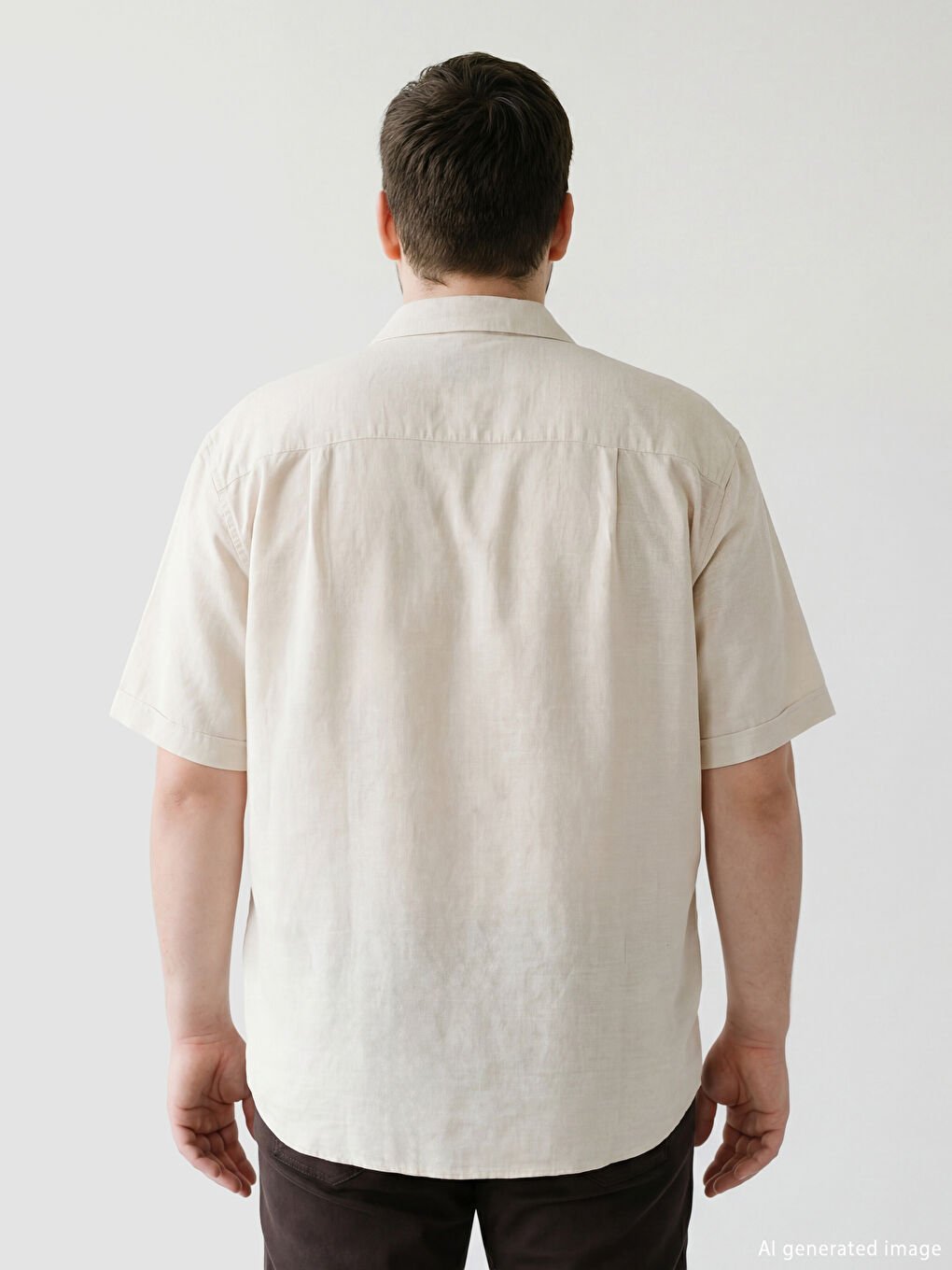 Bej Regular Fit Erkek Gömlek-3