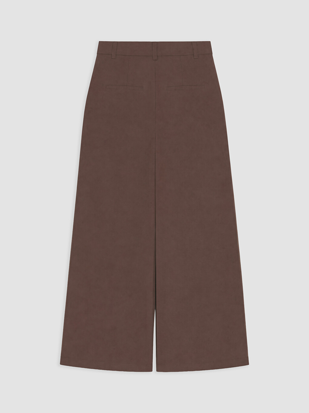 Modal Blended Pleated Women's Fabric Trousers-5
