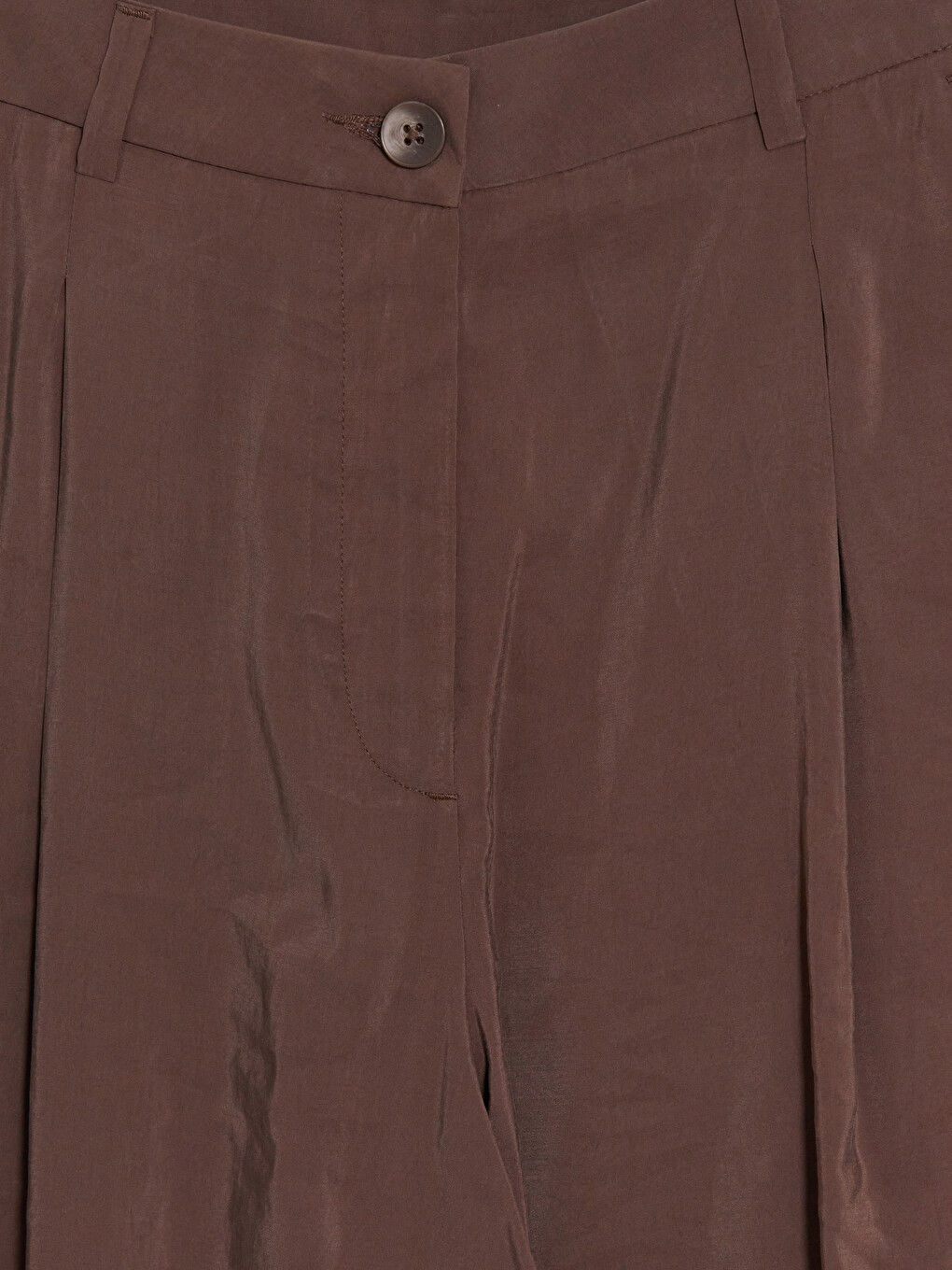 Modal Blended Pleated Women's Fabric Trousers-6