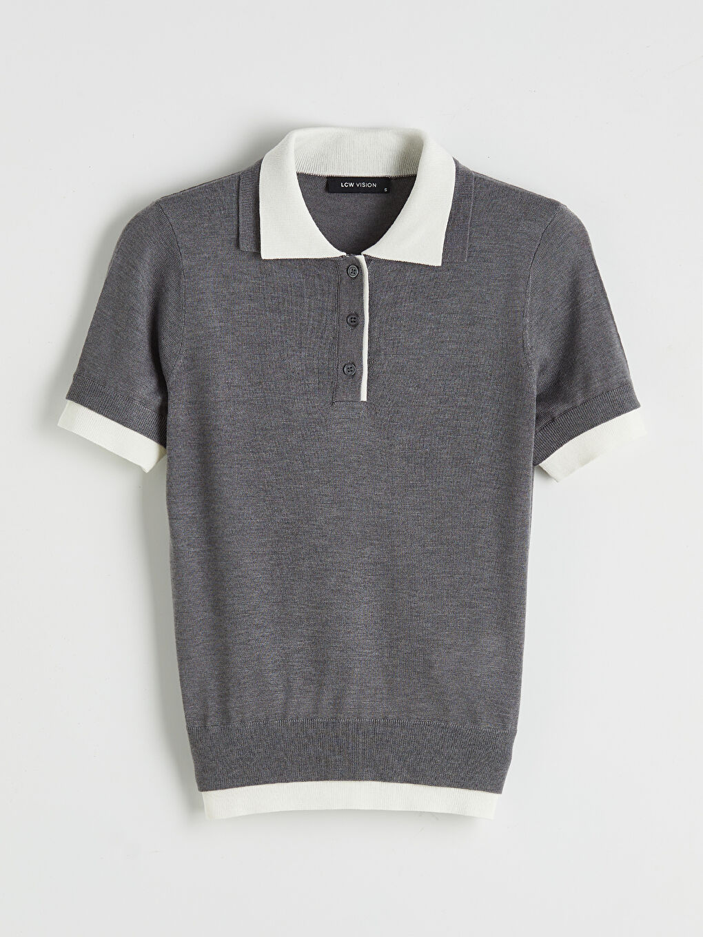 Polo Collar Women's Knitwear Sweater-3
