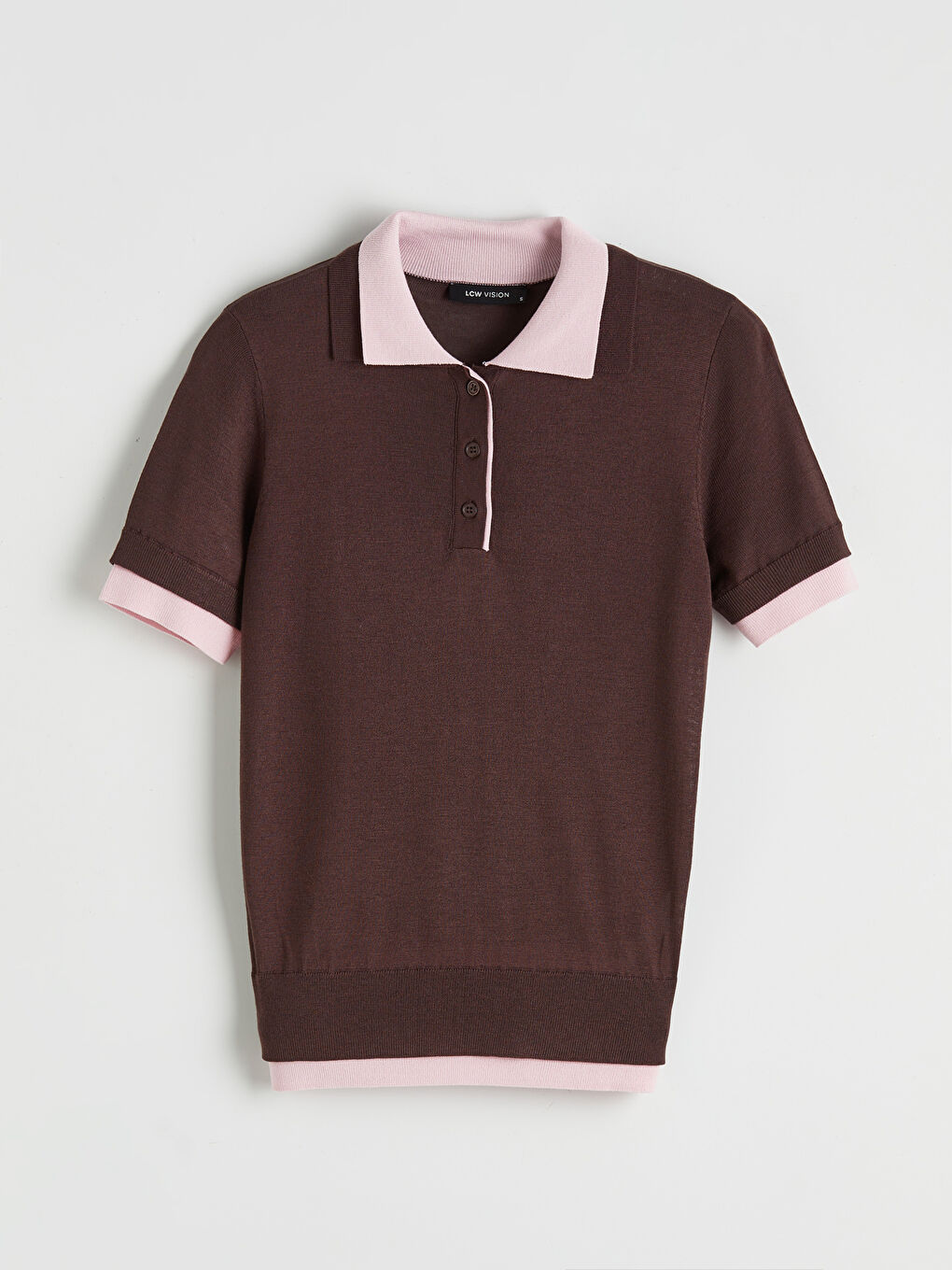Polo Collar Women's Knitwear Sweater-3