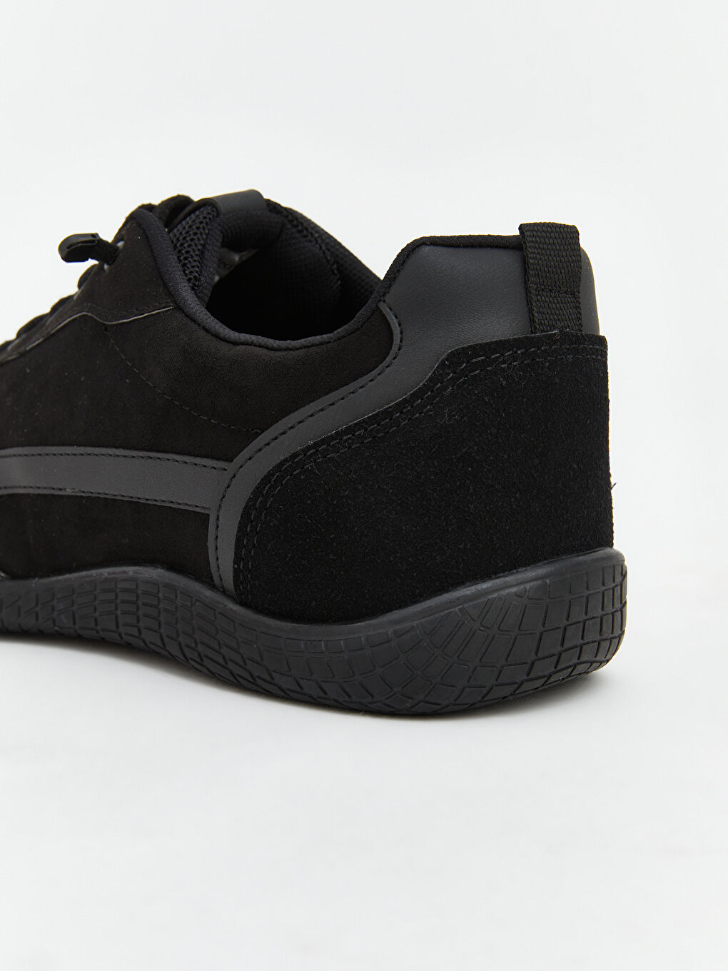 Siyah File Detaylı Erkek Spor Ayakkabı-4