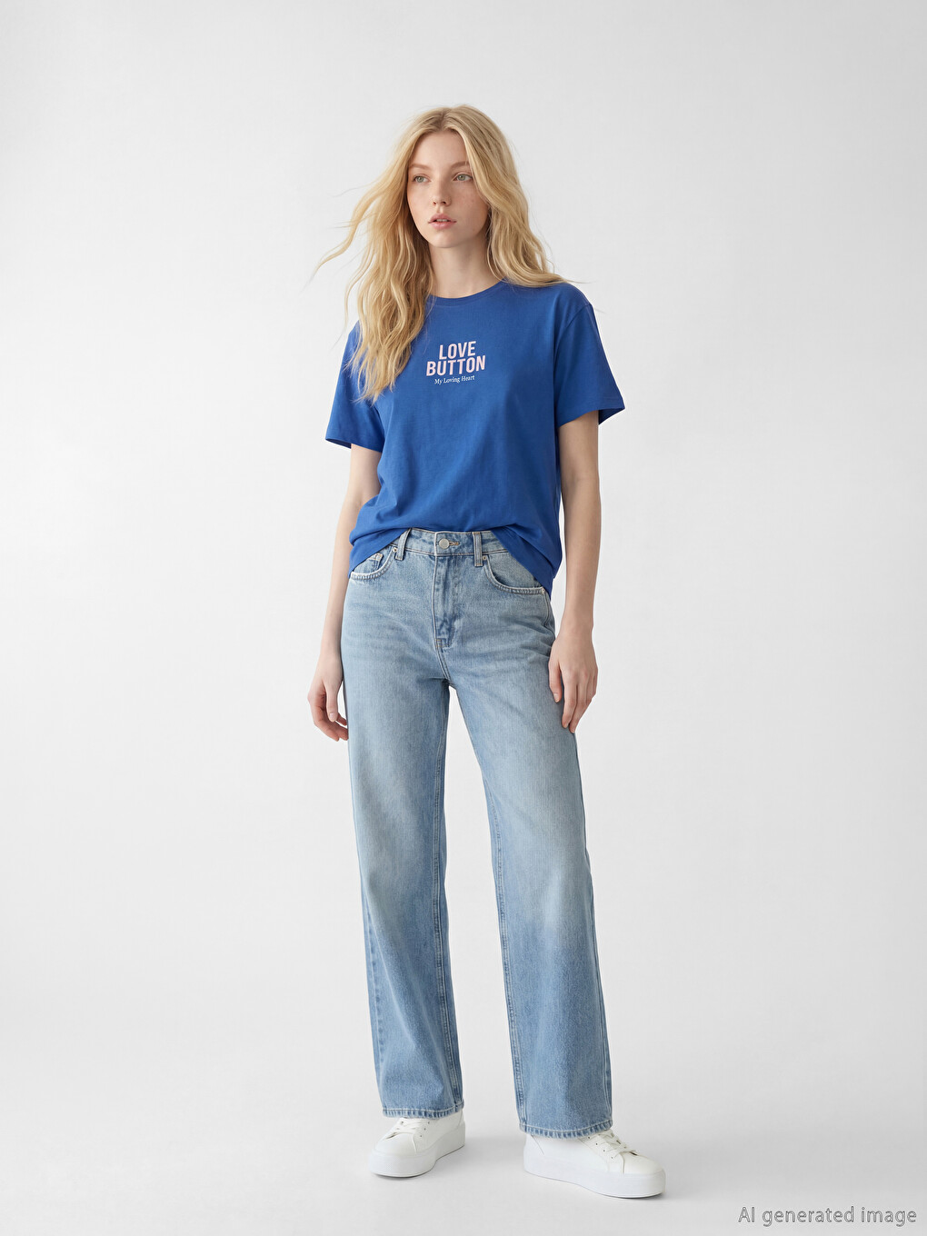 Crew Neck Printed Women's T-Shirt-1