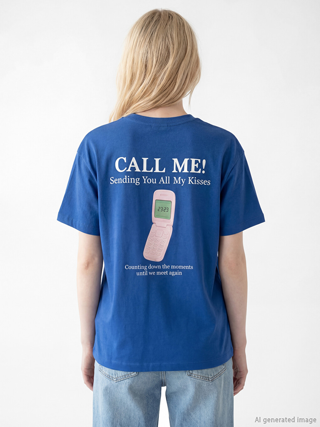 Crew Neck Printed Women's T-Shirt-3