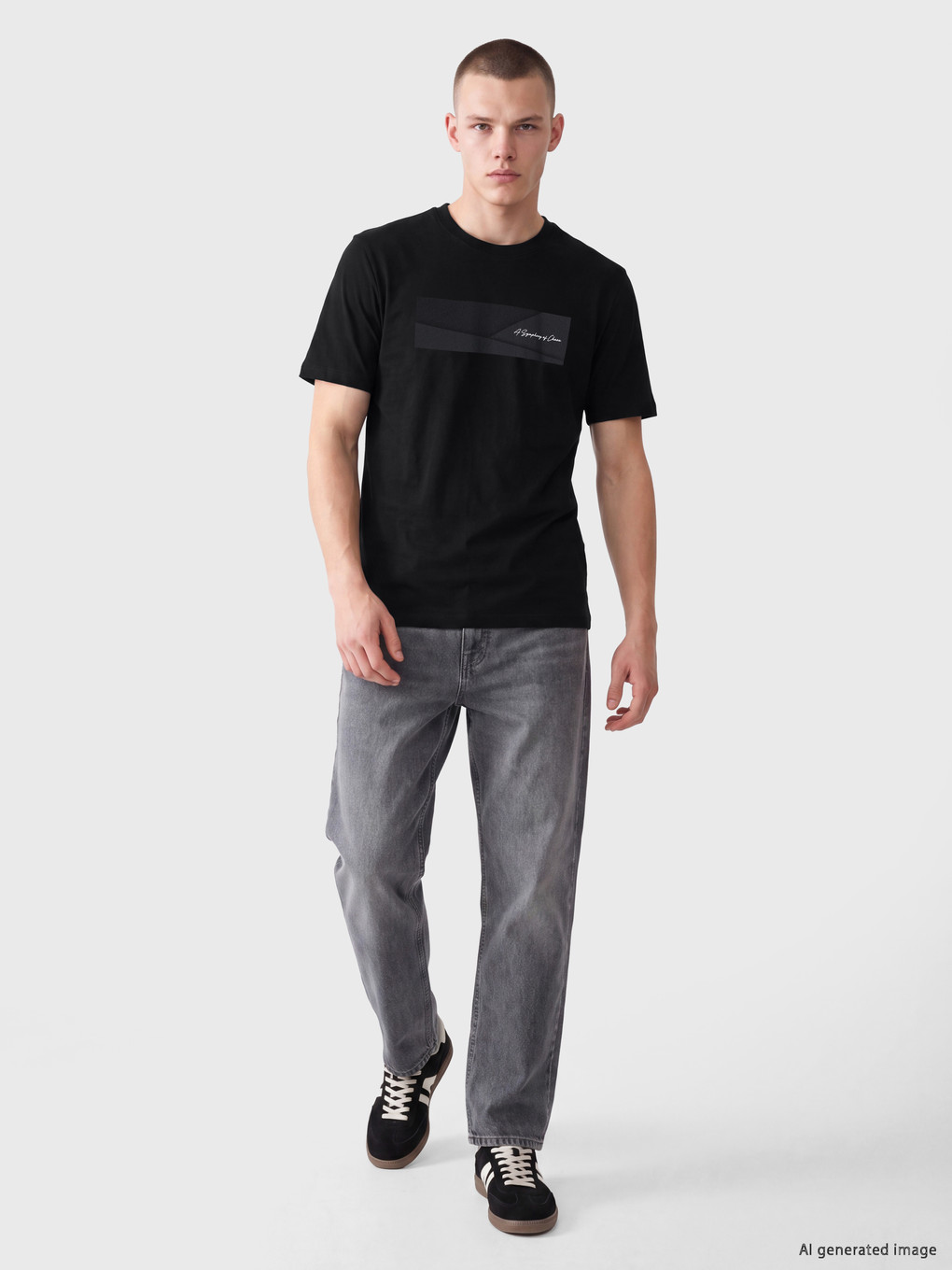 Regular Fit Printed Men's T-shirt-1