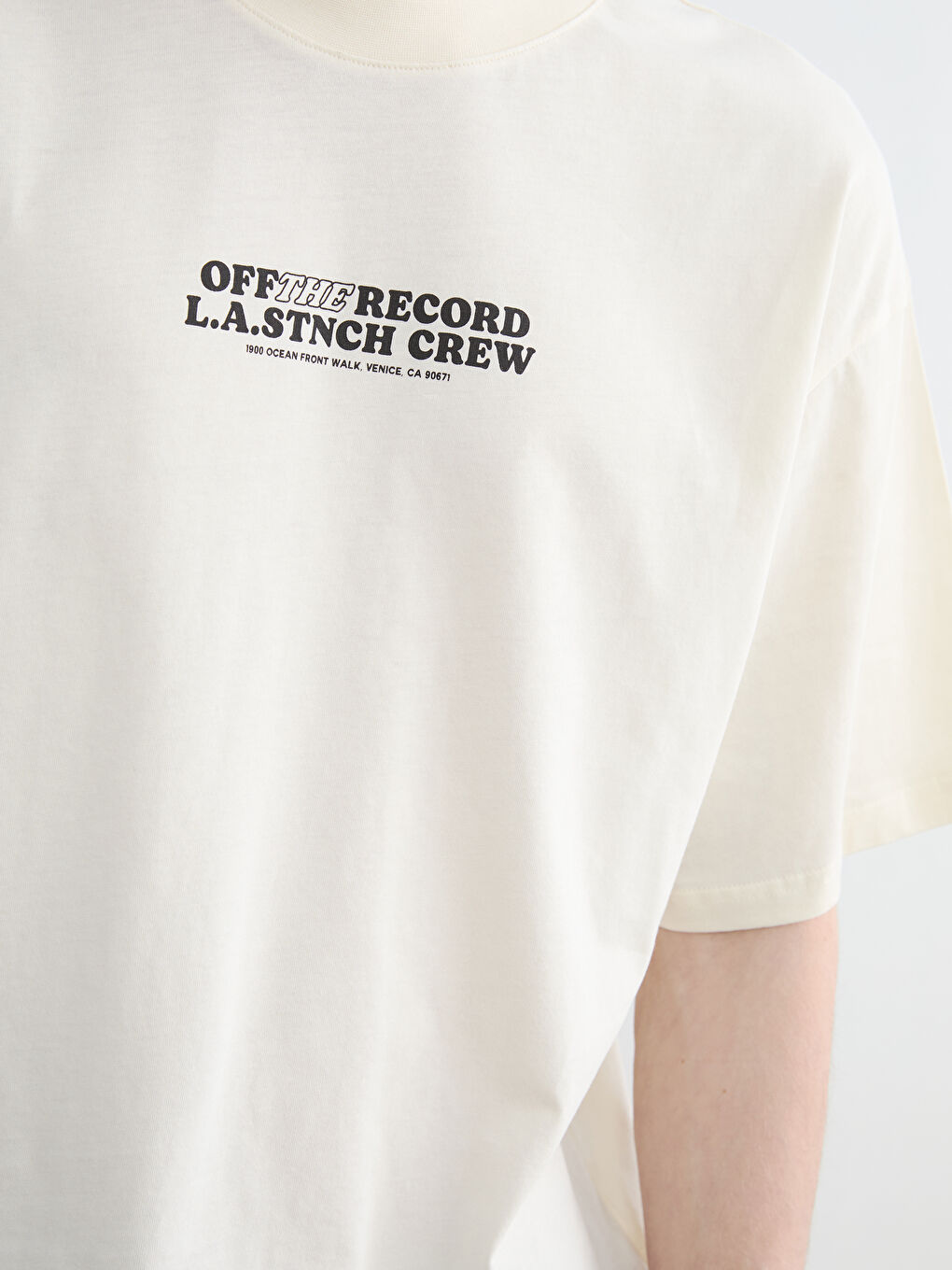 Oversize Back Print Men's T-Shirt-2