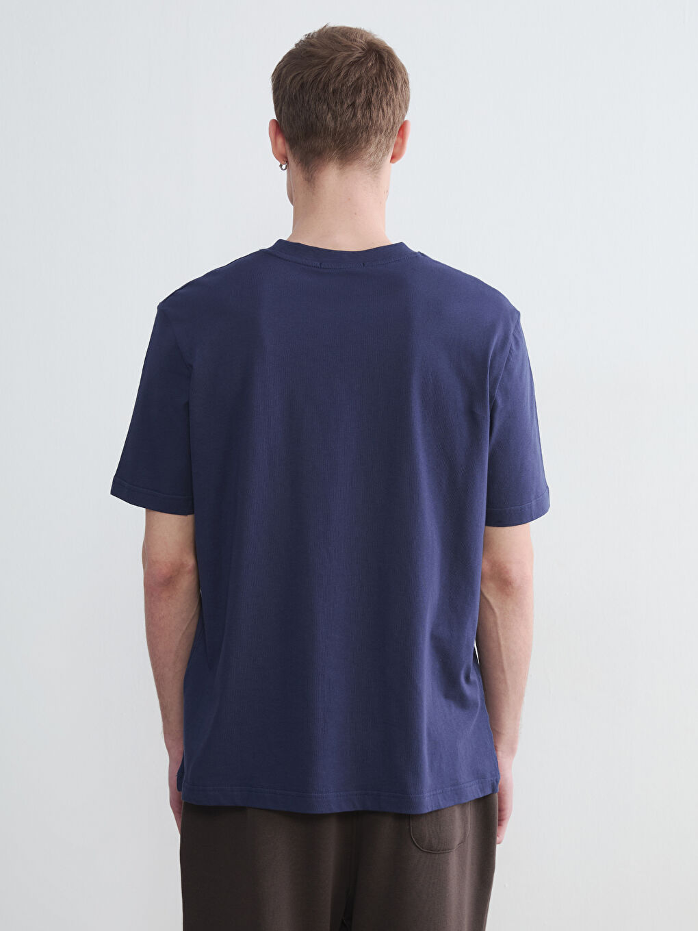 تي شيرت أزرق رجال-3