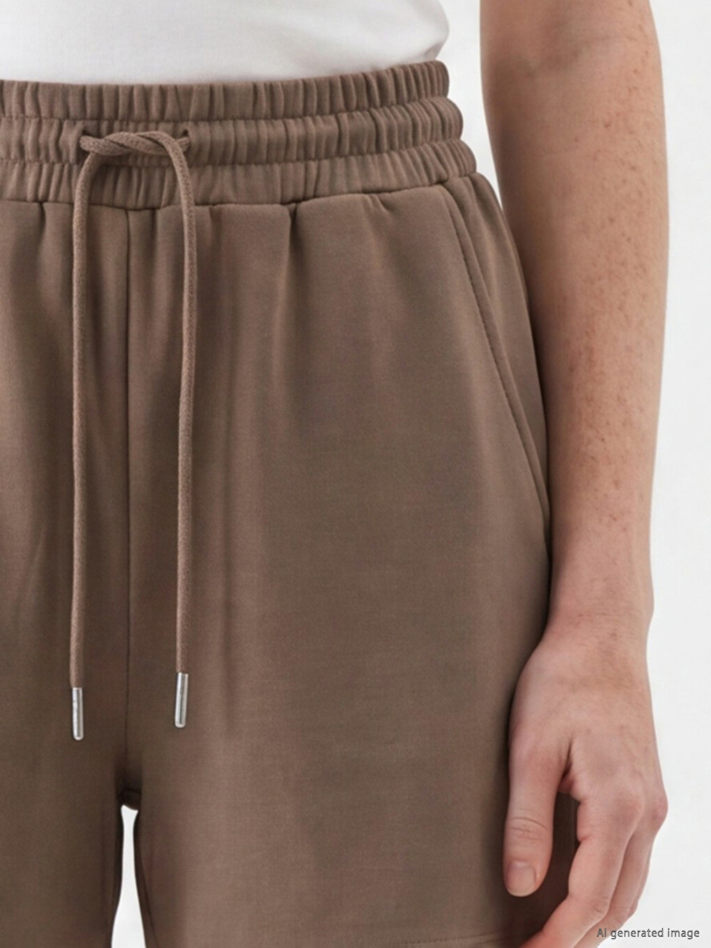 Elastic Waist Soft Touch Women's Shorts-2