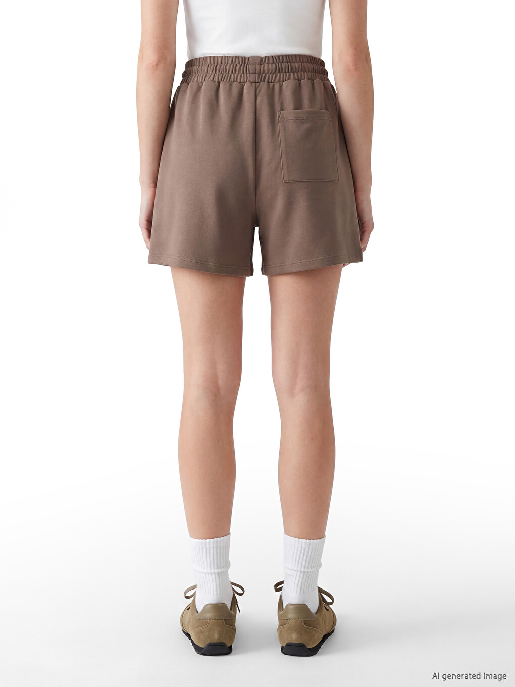 Elastic Waist Soft Touch Women's Shorts-3