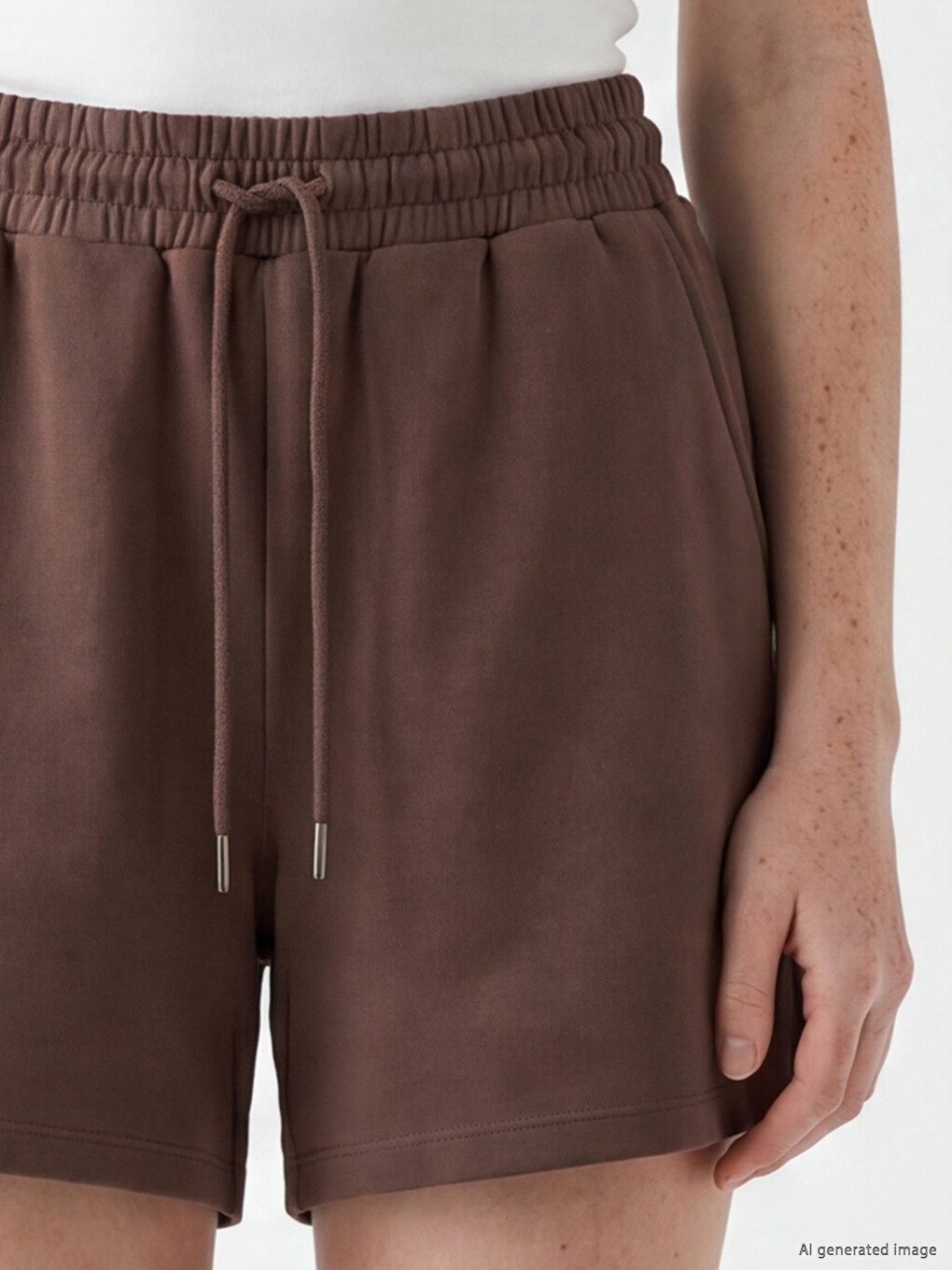 Elastic Waist Soft Touch Women's Shorts-2
