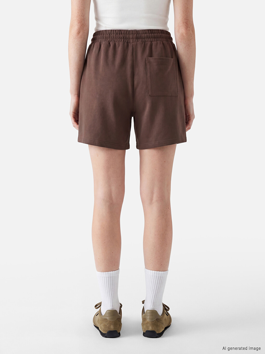 Elastic Waist Soft Touch Women's Shorts-3