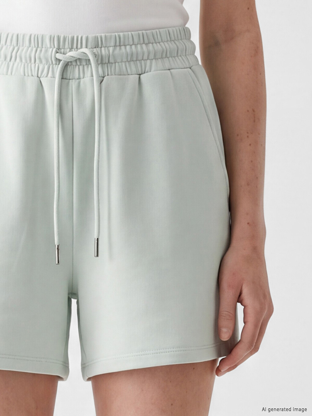 Elastic Waist Soft Touch Women's Shorts-2