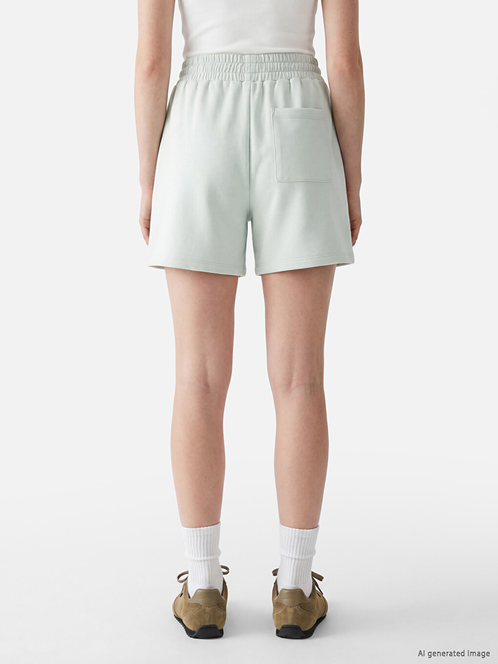 Elastic Waist Soft Touch Women's Shorts-3