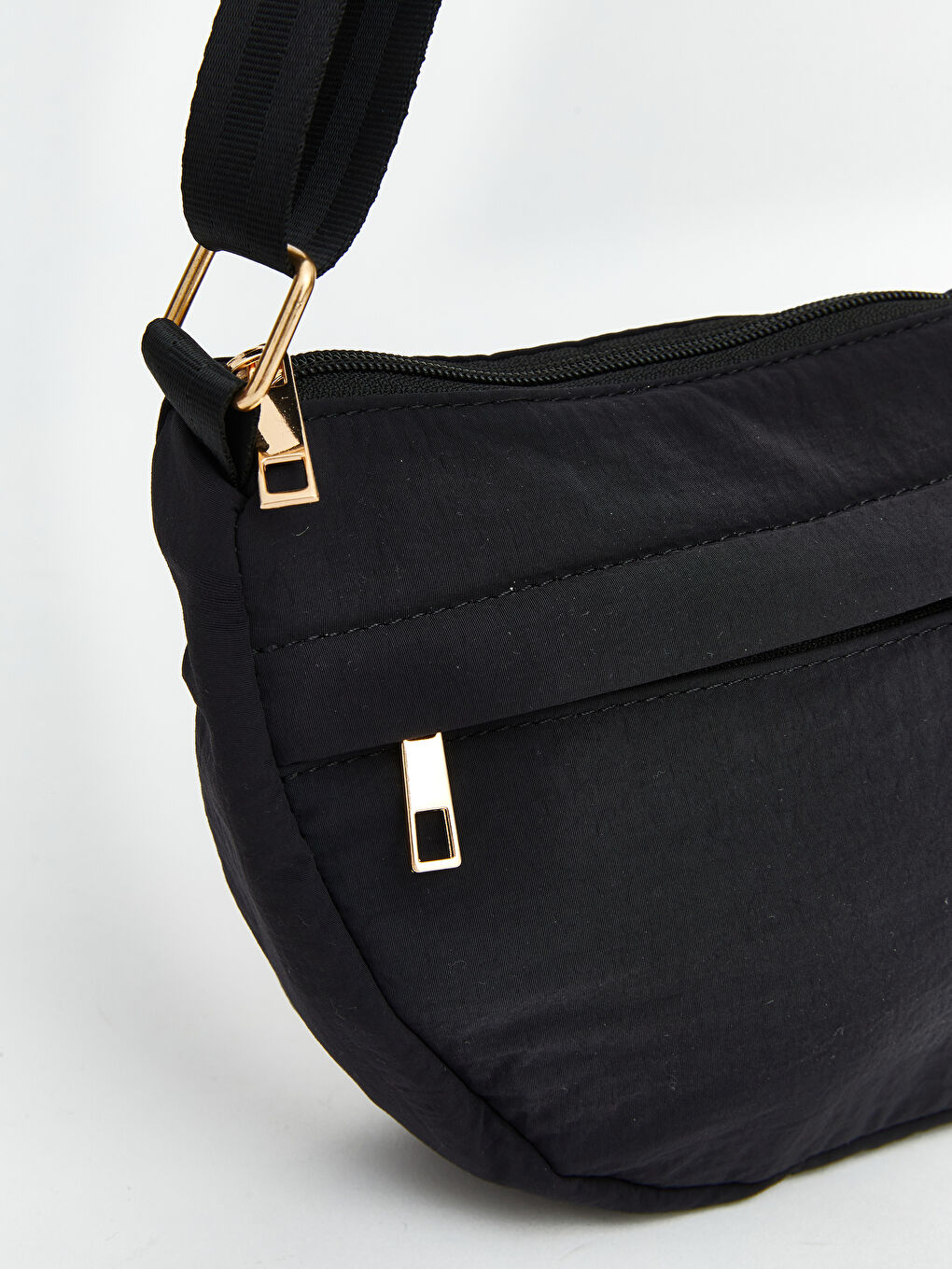 Siyah Ayarlanabilir Askılı Kadın Omuz Çantası-2